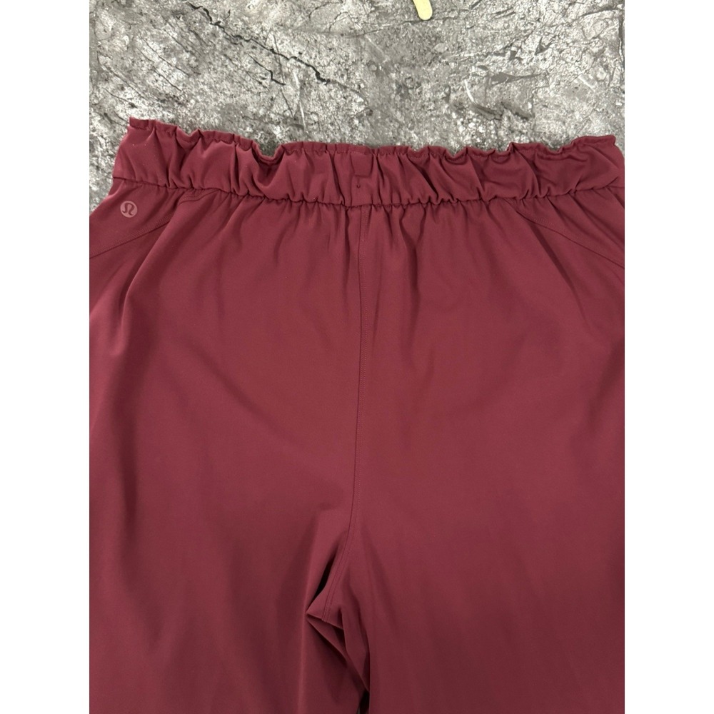Lululemon Womens Stretch High-Rise Jogger Full Length Athleisure Red Merlot 12 - Picture 10 of 15